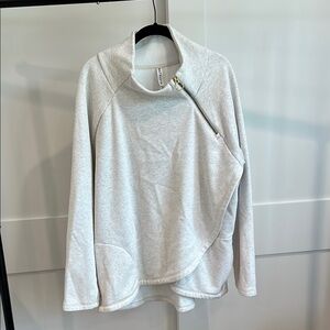 Athleta Oatmeal Wrap Sweatshirt